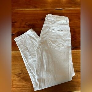Zara white mom jeans